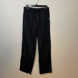 NWT Amazon Essentials Black Drawstring and Button Lightweight Pants